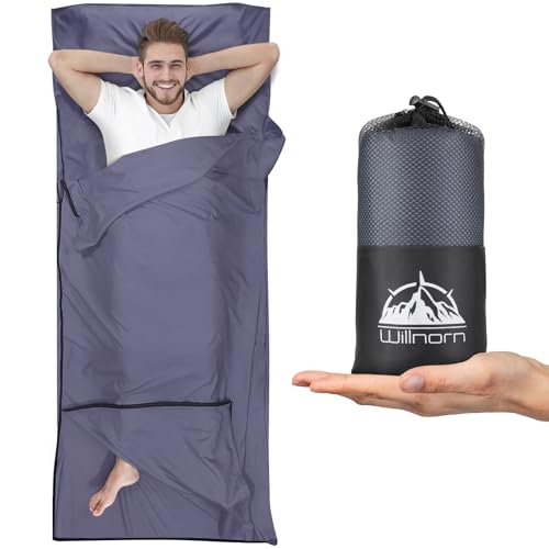 WILLNORN Fleece Sleeping Bag Liner, 220x95cm