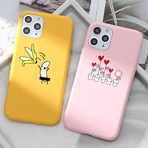 ZhuoFan Cover per iPhone 11, Giallo Custodia