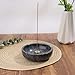 Marble Incense Holder Bowl with Brass Burner – Natural Hand-Polished Stone Incense Burner for Sticks, Cones, Palo Santo & Sage – Ash Catcher for Meditation, Yoga & Home Decor