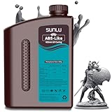 SUNLU 2000G ABS Like Resin for 3D Printer, 405nm UV Curing Photopolymer Rapid 3D Resin for 2K 4K 6K 8K LCD/DLP/SLA 3D Printers, Non-Brittle & High Precision & Low Shrinkage, 2KG, Dark Grey