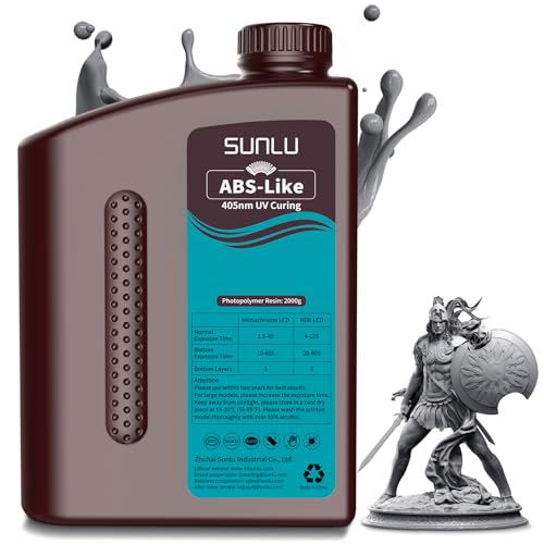 Sunlu AWUK-RESIN-AL-DG-2KG 2000G Abs Like Resin For 3D Printer cover