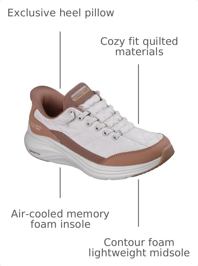 Image of Skechers Women's Contour Foam Cozy Fit Hands Free Slip-ins Sneaker