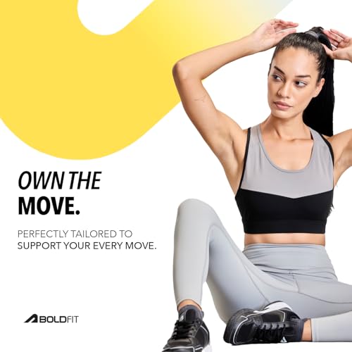 Image of Boldfit Limitless NYLOFLEX HIGH Rise Tights Gym Pants for Women Workout Breathable Tights for Woman Workout Activewear Leggings for Women Ankle Length Stretchable Pants for Woman Gym Lower