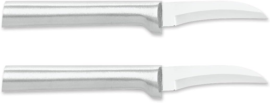 RADA Granny Paring Knife Stainless Steel Blade with Aluminum Handle, Pack of 2