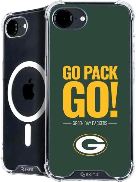 Skinit Phone Case Compatible with MagSafe iPhone 16e - Officially Licensed NFL Green Bay Packers Design