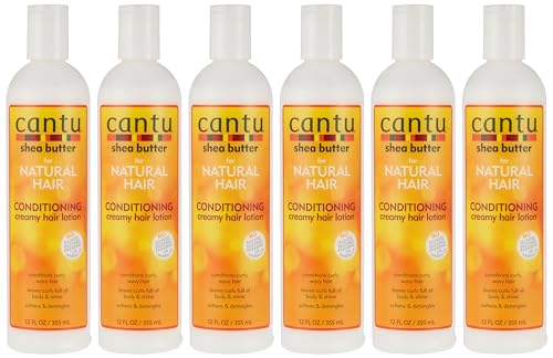 Cantu Natural Hair Condition Creamy Hair Lotion 12oz (6 Pack)