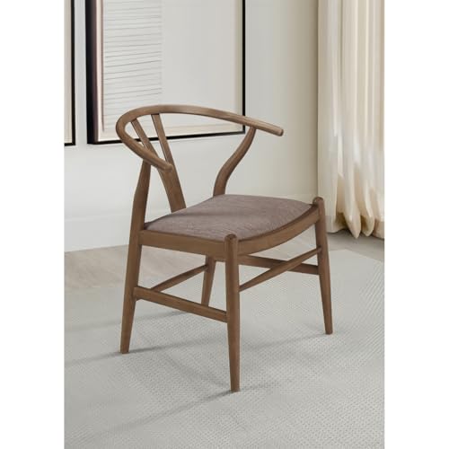 Guinea Walnut Wood Dining Side Chair Set of 2 -