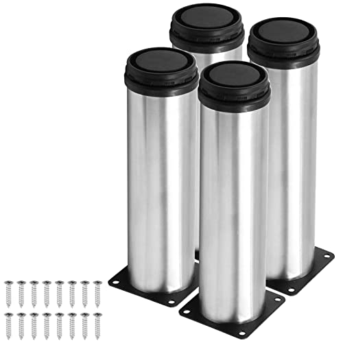 Patas ajustables para muebles cromadas de 200 mm para sofá y armario de cocina 3
