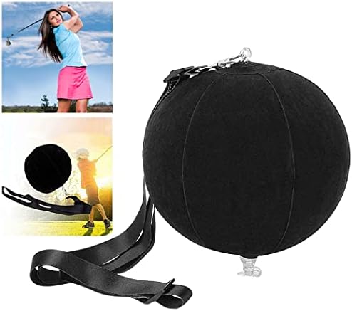 FunMove Golf Gifts for Men, Golf Impact Ball Golf Swing Trainer Aid with Inflator Pump Smart Assist Practice Ball Teaching Posture Correction Training Adjustable Intelligent Arm Motion Guide