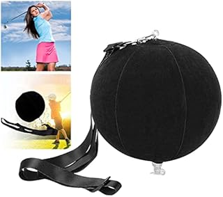 FunMove Golf Gifts for Men, Golf Impact Ball Golf Swing Trainer Aid with Inflator Pump Smart Assist Practice Ball Teaching Posture Correction Training Adjustable Intelligent Arm Motion Guide