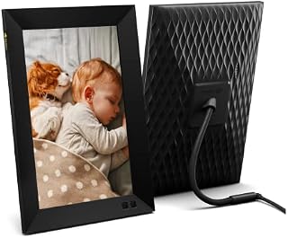 nixplay Smart Digital Picture Frame 10.1 Inch, Share Video Clips and Photos Instantly via E-Mail or App, Wi-Fi, buttons