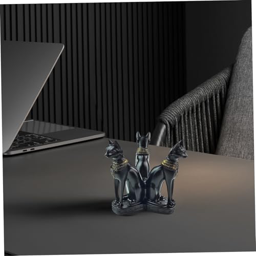 Cristal décoratif avec base stable de chat pour bureau et chambre