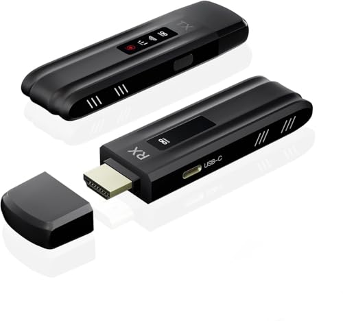 Image of ETZIN Wireless HDMI Transmitter and Receiver 1080P, 2.4G /5G 160FT HDMI Extender with LED Display for Streaming, Monitor from Laptop /PC /TV EPL-1404H