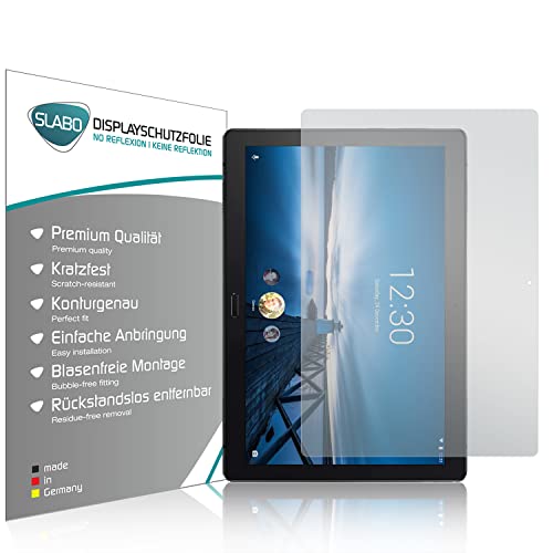 Slabo 2 x Protector de Pantalla Compatible con Lenovo Tab P10 (10,1') lámina Protectora de Pantalla No Reflexion | No Reflexiones Mate
