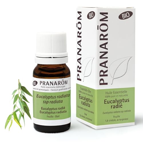PRANAROM - Eucalipto Radiata BIO - Aceite Esencial Quimiotipado - Vías Respiratorias - 100% Puro y Natural - HECT - 10 ml