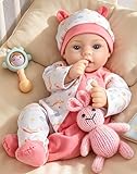 Aori Reborn Baby Dolls Lifelike - 18-inch Real Life Newborn Girl with Ultra-Realistic Handcrafted Details & Flexible Limbs, Gift Set for Kids 3+, Parents, Elderly and Collectors