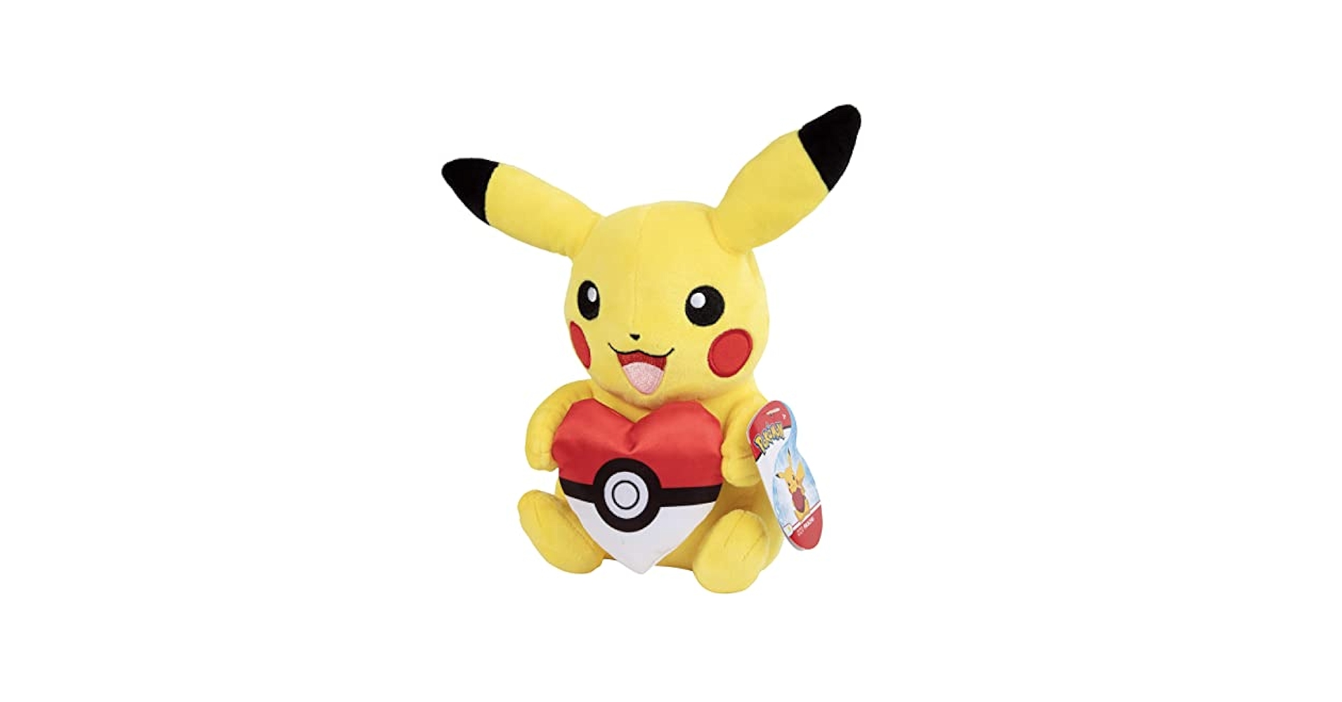 バレンタイン　ピカチュウ　ぬいぐるみ　Pikachu With A Heart ぬいぐるみ ピカチュウ Pikachu With A Heart ｜【公式