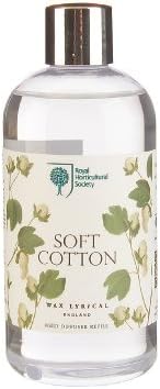 WAX LYRICAL 250 ml Royal Horticultural Society Reed Diffuser Refill, Soft Cotton
