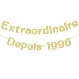 【Le Forfait Comprend】Contient une guirlande scintillante «Que Ta Vingtaine Repose En Paix » or. Décorez votre fête de 30 ans anniversaire avec cette bannière et mettez votre fête dans une ambiance détendue et agréable.