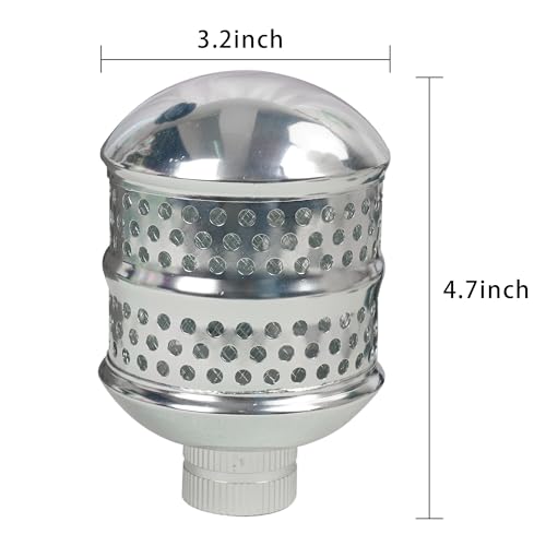 Hourleey 2 Pack Bubbler Sprinkler Heads, Aluminum Diffuser Flood Nozzle for Delicate Watering, Gentle Garden Metal Watering Soaker Sprinkler for Plants Garden Lawn Yard - Image 3