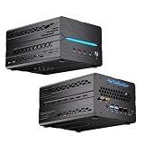 Kinupute Mini AI Server PC, Desktop Gaming Computer Ryzen 9 9900X, 64G DDR5, 4T M.2 PCIE4.0 SSD, Win-11 Pro, GeForce RTX5060Ti 16G, Six Display, HDMI/DP/Dual Type-C, 8K, Dual 2.5G LAN, WiFi7