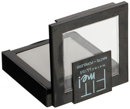 Maybelline New-York - Poudre Compacte Fit Me Matte & Poreless - Peaux normales à grasses - 90 Teinte Universelle - 9 g - Lot de 2