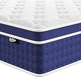 Bednew Double Mattresses 30cm, 12 Inch Innerspring Hybrid Mattress Double 4FT6 with Breathable Foam and Pocket Spring For Cool Comfort Sleep, Medium Firm Mattress(135 * 190 * 30cm)