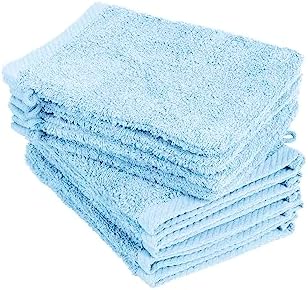 Zestaw 10 rękawic do mycia, myjki rozmiar 15x21 cm czerwone 100% bawełna