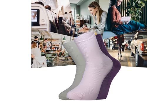 Image of omer & zeki Womens Cute Crew Socks Casual Aesthetic Socks From Neutral Cotton Socks for Women 6 PAIRS