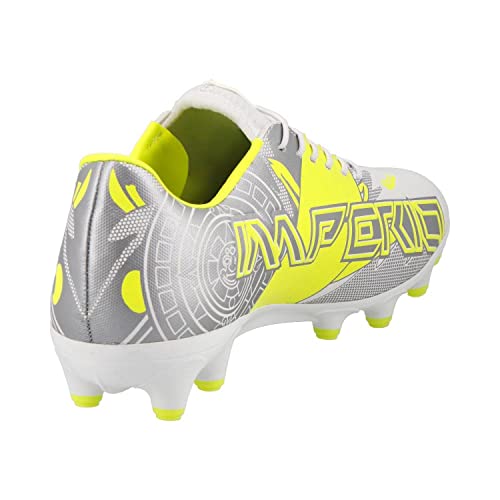 Pirma Men's Soccer Cleats Imperio Neo Elite 3010 White/Silver Firm Ground3