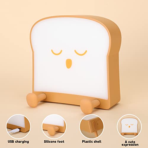Zklili Cool Toast Bread Night Lamp,Cool Desk Lamp Gifts For Women Teen Girls,Cool Table Light Adults Men Christmas And Graduation Gifts Ideas For Her Sister Best Friend #TOP5