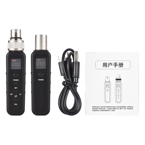 Micrófono inalámbrico UHF con emparejamiento automático y recepción de largo alcance para eventos 6