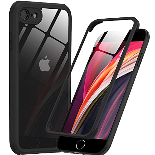 Coque de protection en verre pour iPhone 8 et 7 protection complète 360 anti-casse écran