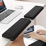 Matériau de haute qualité pour un confort et une santé durables – Le repose-poignet en forme de L est fabriqué à partir de mousse à mémoire de forme de qualité supérieure et de tissu en fibre de lait respirant. Il offre un soutien optimal, favorise une posture droite du poignet et prévient ainsi les douleurs telles que celles causées par l'utilisation de la souris. Ressentez la différence pendant les longues journées de travail !