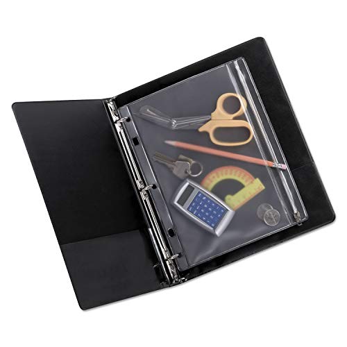 Oxford 68504 Zippered Ring Binder Pocket, 10 1/2 X 8, Clear #TOP1