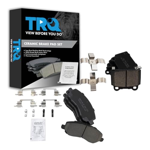 TRQ Front and Rear Brake Pad Set Ceramic