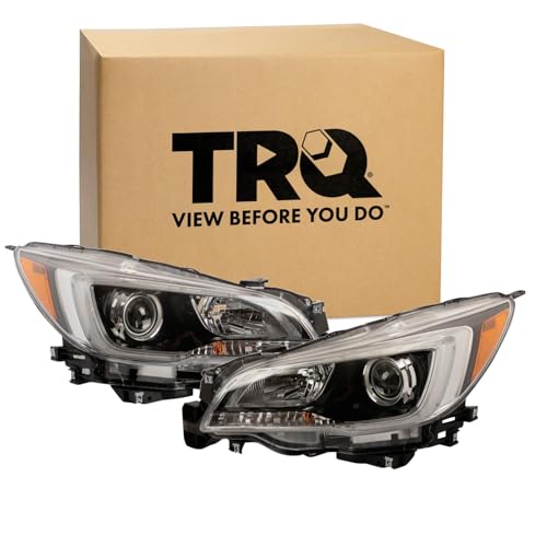 TRQ Headlight Assembly Set Driver & Passenger Side SU2502149 SU2503149