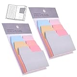 2 Pack/6 Color 180 Pieces Divider Sticky Notes Index Tabs Paper
