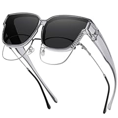 L Size Transparent Grey Frame Grey Lens