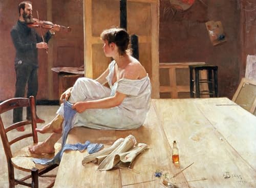 Tableau Après la pose par Richard Bergh : Sublimez la Décoration de Votre Salon