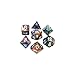 Polyhedral 7-Die Festive Dice Set - Carousel with White Numbers CHX-27440