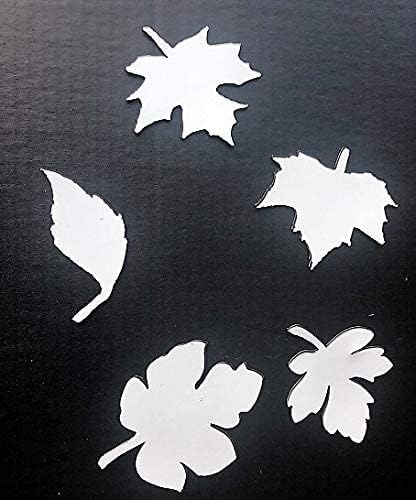 DCentral Falling Leaves Flexible Screen Magnets, Double-Sided .Safety White-Easier to See Day & Night. Helps to Stop Walking into Screens, Size Varies by Leaf Avg 4" x 4". Not for Retractable Screens