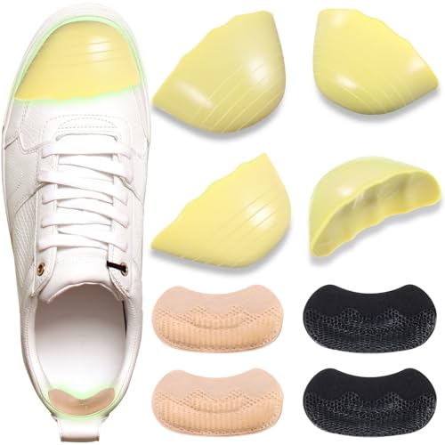 Image of 8 Pcs Shoe Filler Heel Grips Set for Loose Shoes Too Big Inserts for Women and Men for Sneaker, Boots Comfortable Cushioning Pads
