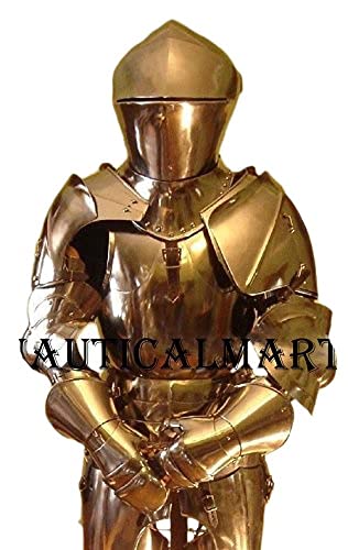 NauticalMart Full Knight Suit of Armor Combat Body Plate Armour Wearable Costume Medieval Times