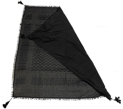 Image of Palestine Scarfs Shemagh Cotton Arab Keffiyeh Scarf Men Head Neck Face Wrap Cotton Men Military Woven Not Printed Ramadan