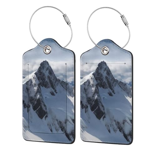 Étiquette de bagage Snow Mountain pour valise et déplacements professionnels