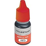 ACCUSTAMP Ink Refill for Pre-Ink Stamps, Red (090683)