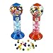 DUBBLE BUBBLE SPIRAL GUMBALL MACHINE BANK 10" w/gumballs