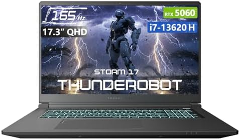 Thunderobot Storm 17 5060 Gaming Laptop, 17.3" QHD 165Hz 2K Displ...