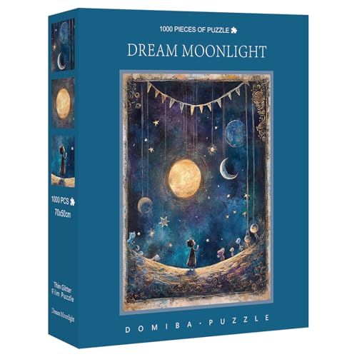 Puzzle de noche estrellada de 1000 piezas para disfrutar de un juego romántico en el hogar